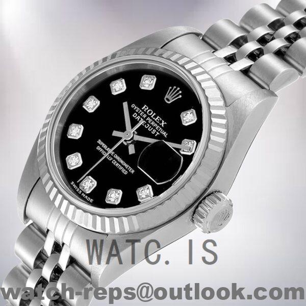 Rolex Datejust Ladies 28mm 279174 Black Dial Watch - Image 4