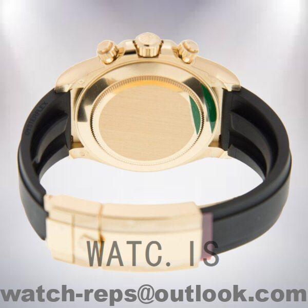 Rolex Daytona 40mm 116518MDR Men's Rubber Band Gold-tone Watch - Image 4
