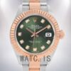 Rolex Datejust 28mm Ladies 279171 Automatic Green Dial Watch