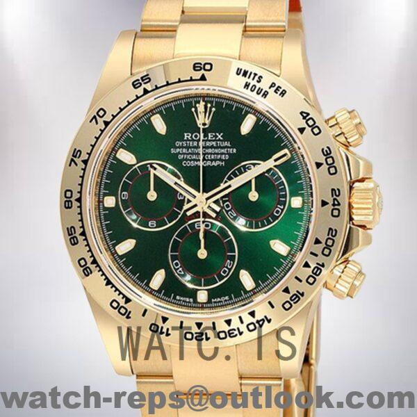 Rolex Daytona Men's 40mm m116508-0013 Green Dial Watch