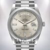Rolex Day-Date 40mm Men's m228236-0002 President Bracelet Silver-tone Watch