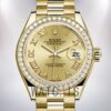 Rolex Datejust 28mm m279138rbr-0021 Ladies Champagne Dial Watch