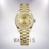 Rolex Datejust 28mm m279138rbr-0021 Ladies Champagne Dial Watch - Image 2