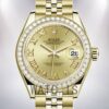 Rolex Datejust 28mm m279138rbr-0022 Ladies Gold-tone Automatic Watch