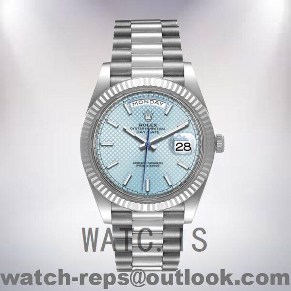 Rolex Day-Date 40mm m228236-0005 Men's Silver-tone President Bracelet Watch - Image 2