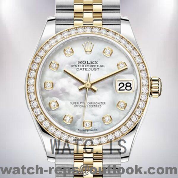 Rolex Datejust m278383rbr-0028 31mm Ladies Silver-tone Watch