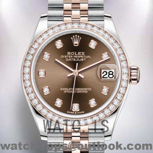 Rolex Datejust Ladies 31mm m278381rbr-0028 Chocolate Dial Watch