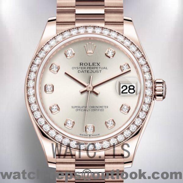 Rolex Datejust 31mm Ladies m278285rbr-0030 President Bracelet Automatic Watch