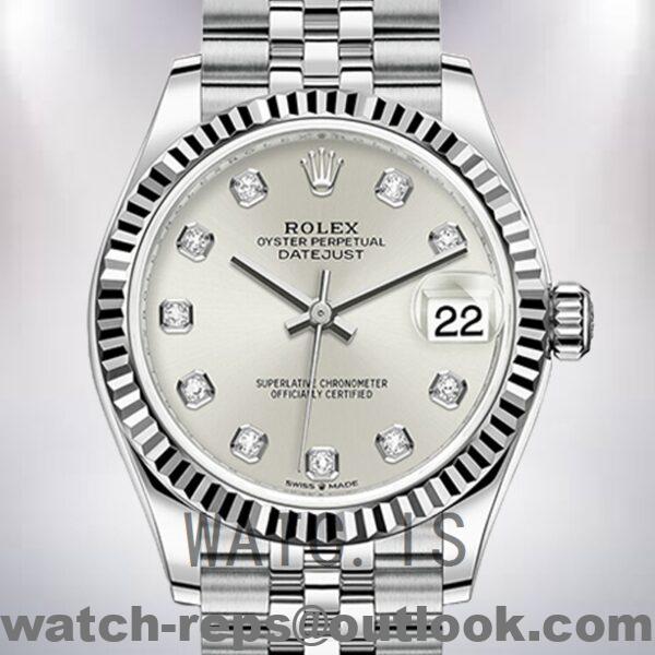 Rolex Datejust 31mm Ladies m278274-0030 Automatic Jubilee Bracelet Watch