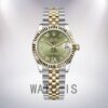 Rolex Datejust m278273-0016 31mm Ladies Silver-tone Green Dial Watch - Image 2