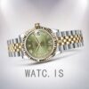 Rolex Datejust m278273-0016 31mm Ladies Silver-tone Green Dial Watch - Image 3