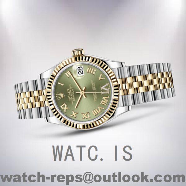 Rolex Datejust m278273-0016 31mm Ladies Silver-tone Green Dial Watch - Image 3