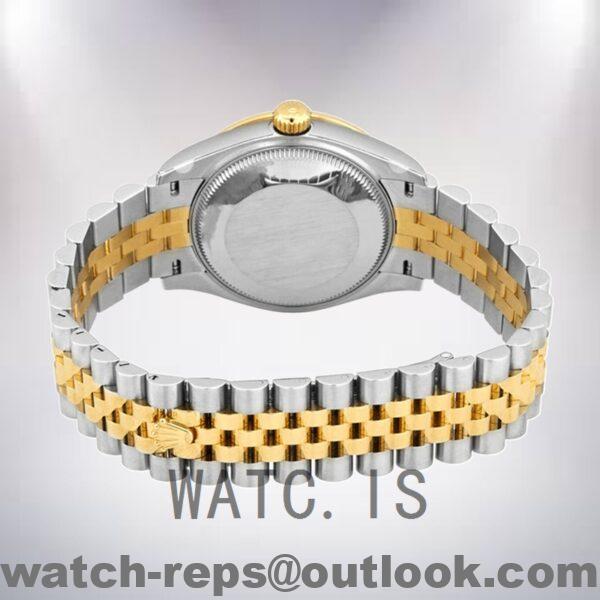 Rolex Datejust m278273-0016 31mm Ladies Silver-tone Green Dial Watch - Image 4