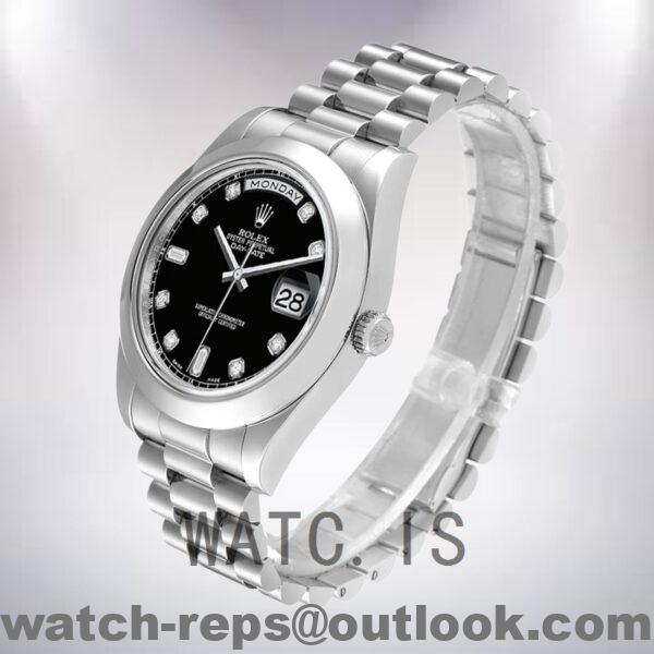 Rolex Day-Date 41mm 218206 Men's Automatic Silver-tone Watch - Image 3