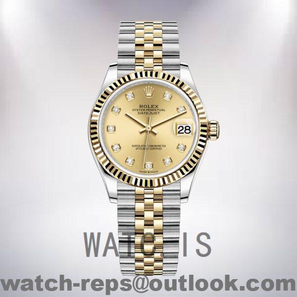 Rolex Datejust 31mm Ladies m278273-0026 Champagne Dial Jubilee Bracelet Watch 5