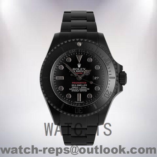 Rolex Sea-Dweller 116660 44mm Men's Black Dial Oyster Bracelet Watch - Image 2