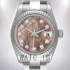 Rolex Datejust Ladies 179174 26mm Automatic Black Mother of Pearl Dial Watch