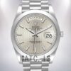 Rolex Day-Date Men's 40mm m228206-0034 Silver-tone Watch