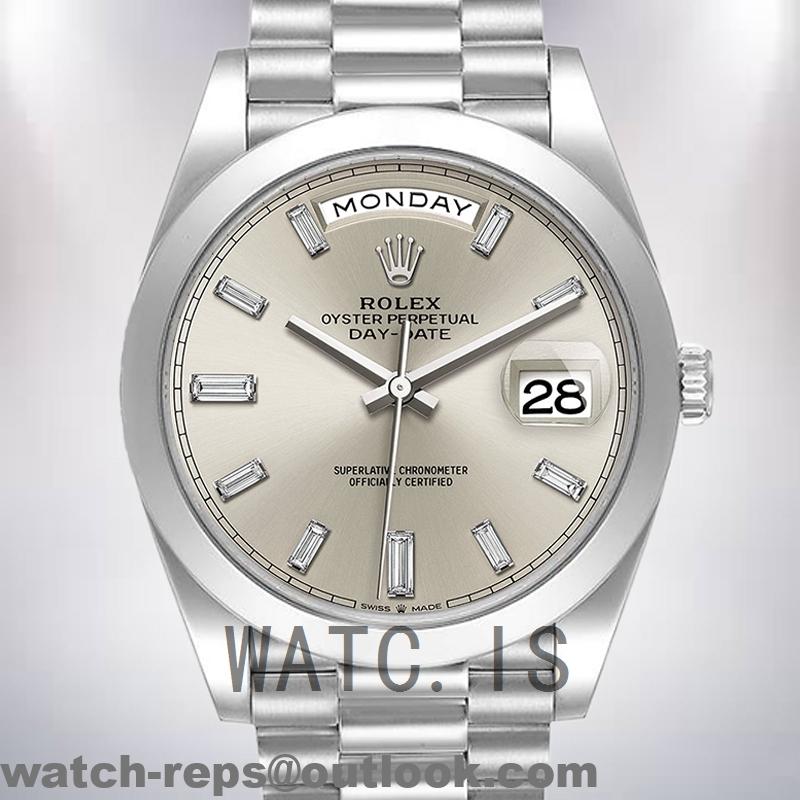 Rolex Day-Date 40mm 228206 Men’s Silver-tone Watch 2