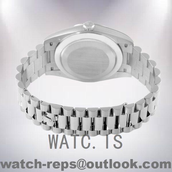 Rolex Day-Date m228206-0012 Men's 40mm Silver Dial President Bracelet Watch - Image 4