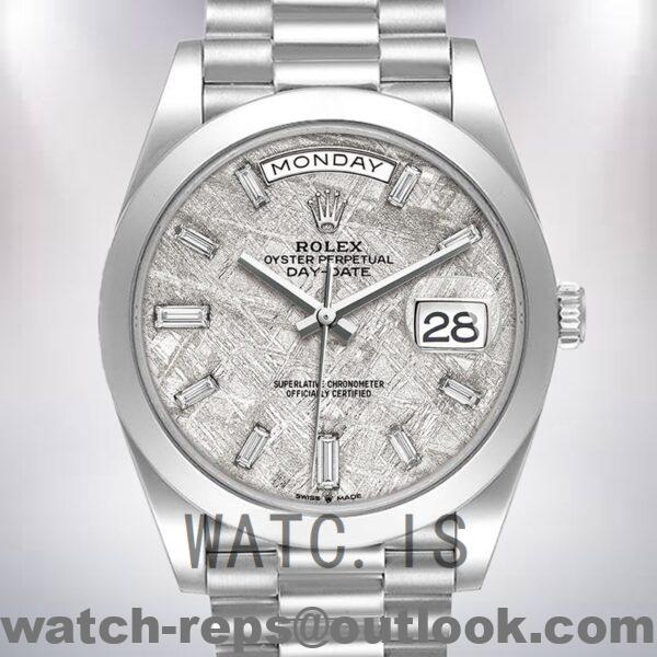 Rolex Day-Date 40mm 228206 Men’s Silver-tone Watch 4