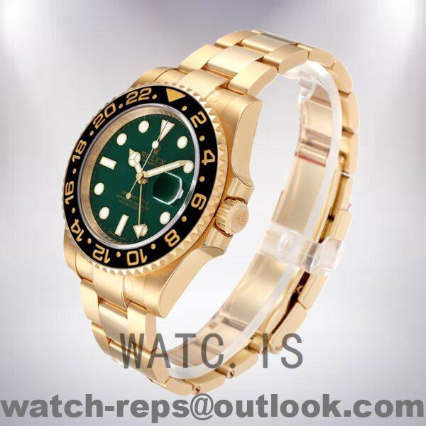 Rolex Gmt Master 40mm 116718GRSO Men’s Green Dial Gold-tone Watch 6