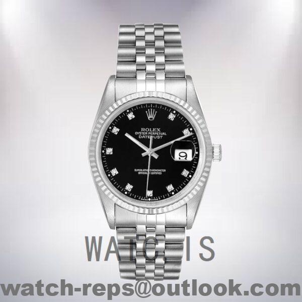 Rolex Datejust 16234BKDJ 36mm Men's Silver-tone Watch - Image 2