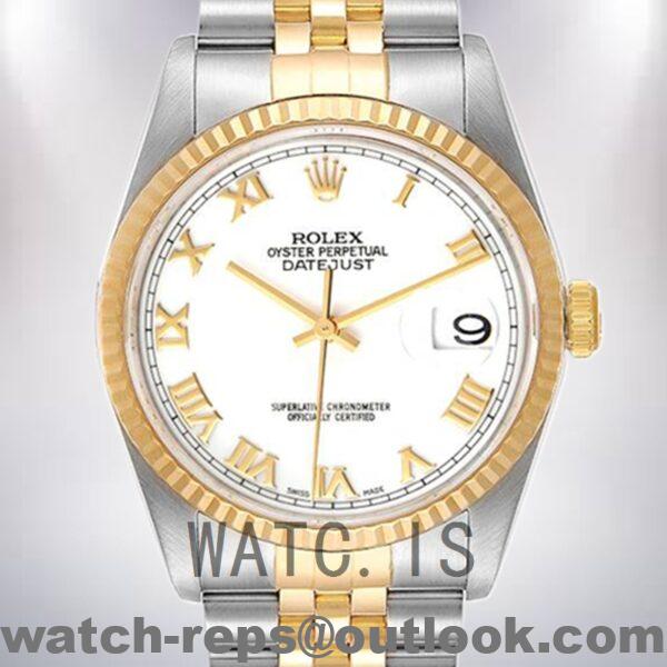 Rolex Datejust 36mm 16233WRJ Men's Silver-tone Watch