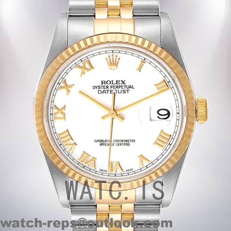 Rolex Datejust 16233CSJ Men’s 36mm Gold Dial Jubilee Bracelet Watch 2