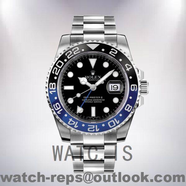 Rolex Gmt Master Ii 40mm Men's 116710BLNR-78200 Oyster Bracelet Black Dial Watch - Image 2