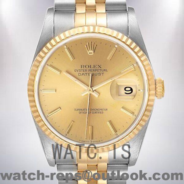 Rolex Datejust 36mm Men's 16233CSJ Jubilee Bracelet Automatic Watch