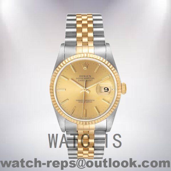 Rolex Datejust 36mm Men's 16233CSJ Jubilee Bracelet Automatic Watch - Image 2