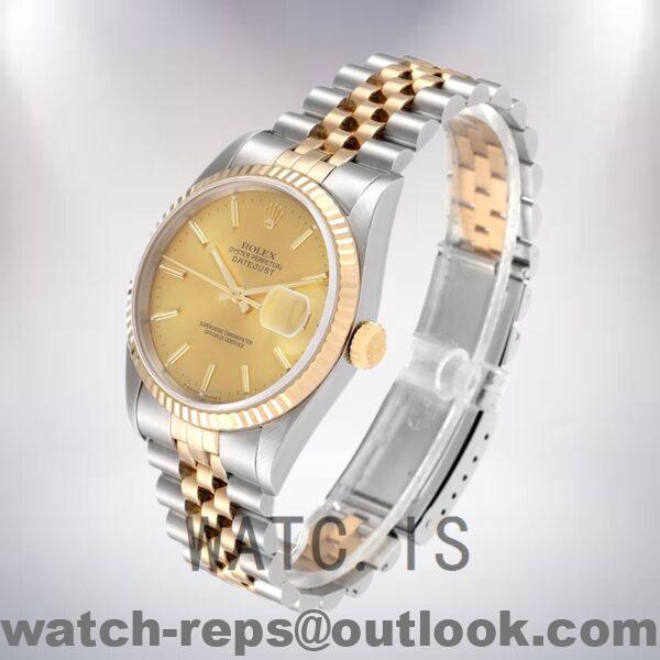 Rolex Datejust 36mm Men's 16233CSJ Jubilee Bracelet Automatic Watch - Image 3