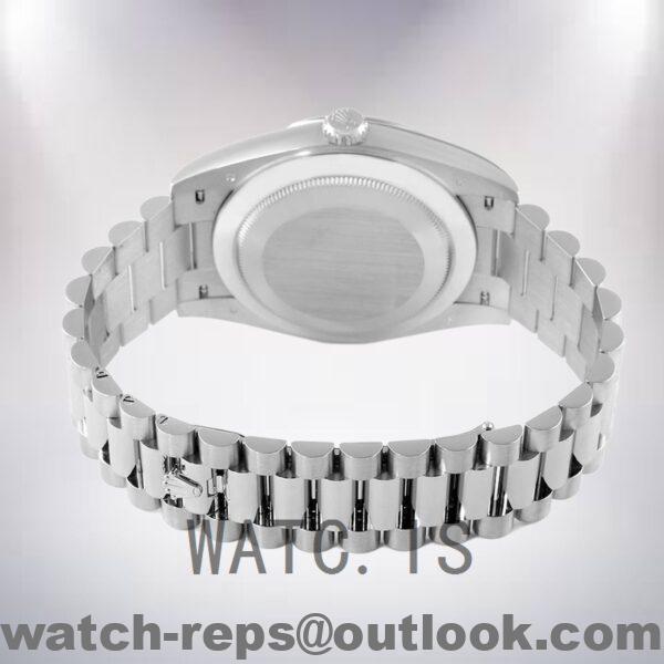 Rolex Day-Date Men's 40mm m228206-0031 Silver-tone President Bracelet Watch - Image 4