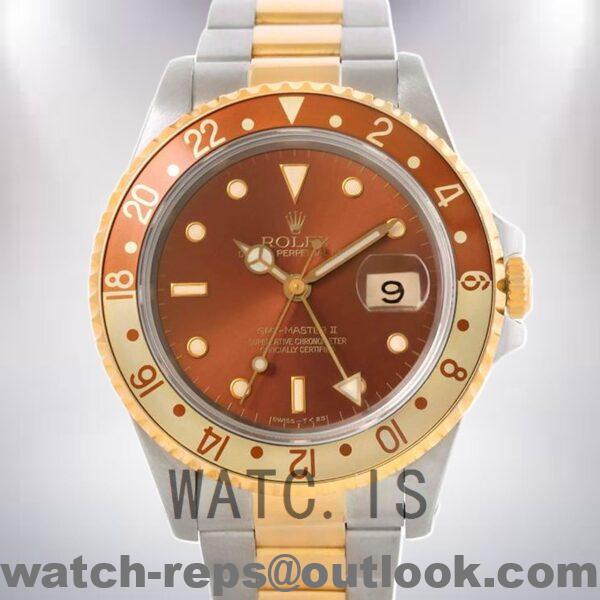 Rolex Gmt Master 16713BNSO 40mm Men's Bronze Dial Oyster Bracelet Watch