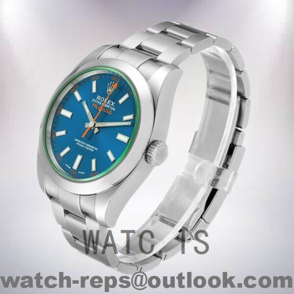 Rolex Milgauss Men’s m116400gv-0002 40mm Automatic Oyster Bracelet Watch 6