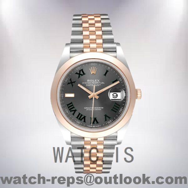 Rolex Datejust m126301-0016 Men's 41mm Wimbledon Dial Silver-tone Watch - Image 2