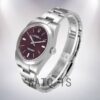 Rolex Oyster Perpetual m114300-0002 41mm Unisex Oyster Bracelet Red Grape Dial Watch - Image 3