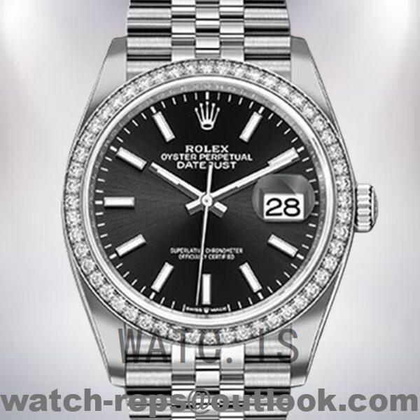 Rolex Datejust Ladies m126284rbr-0007 36mm Silver-tone Watch