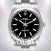 Rolex Oyster Perpetual m114300-0002 Unisex 41mm Black Dial Silver-tone Watch