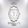 Rolex Oyster Perpetual Date 15000 Men's 36mm White Dial Silver-tone Watch - Image 2