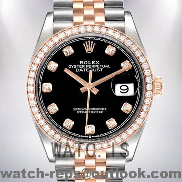 Rolex Datejust Men's 36mm m126281rbr-0007 Automatic Silver-tone Watch
