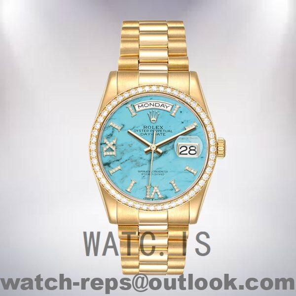 Rolex Day-Date m128348rbr-0037 Men's 36mm Automatic President Bracelet Watch - Image 2