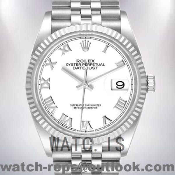 Rolex Datejust 126234WRJ 36mm Men's White Dial Watch