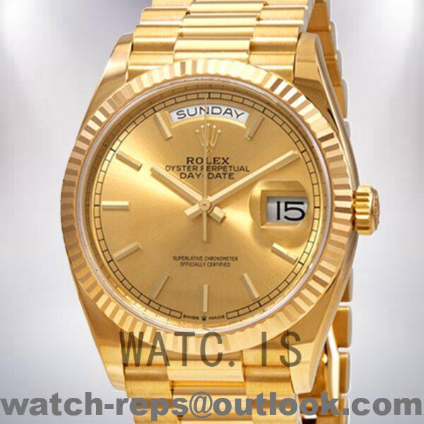 Rolex Day-date Unisex m128238-0045 36mm Champagne Dial Watch