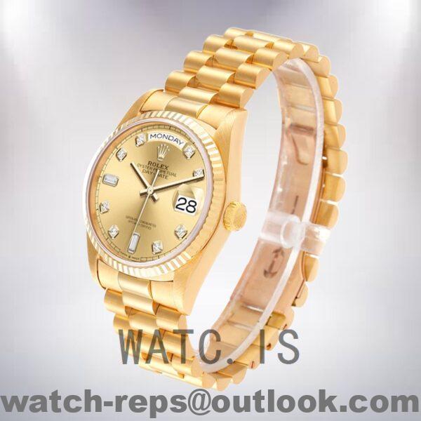 Rolex Day-Date m128238-0008 Men's 36mm Silver-tone Watch - Image 3