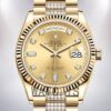 Rolex Day-Date Men's 36mm m128238-0026 Champagne Dial President Bracelet Watch