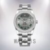 Rolex Datejust m126284rbr-0038 36mm Ladies Oyster Bracelet Gray Dial Watch - Image 2