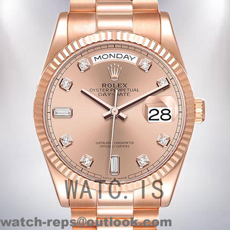 Rolex Day-Date m128235-0053 36mm Men’s Rose Gold-tone Watch 3