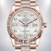 Rolex Day-Date 36mm m128235-0032 Men's Mother of Pearl Dial Automatic Watch